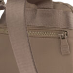 Mały, beżowy plecak damski wykonany z poliestru - Peterson-8