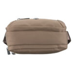 Listonoszka damska z poliestru w ciemnobeżowym kolorze, dwukomorowa - Peterson-9