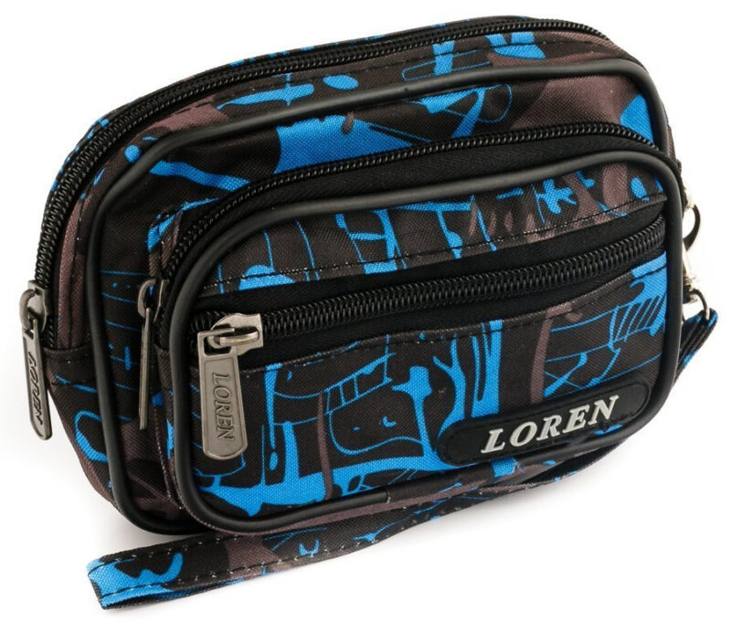 Rewelacyjna, poręczna, męska saszetka, wykonana z trwałego materiału - Loren-1 Rewelacyjna, poręczna, męska saszetka, wykonana z trwałego materiału - Loren-1